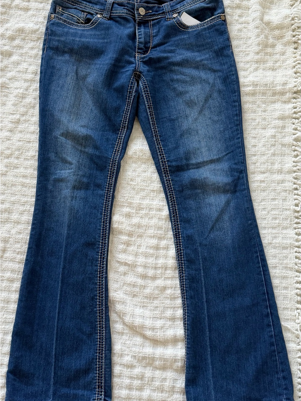 Seven7 Women's Dark Blue Boot Cut Jeans